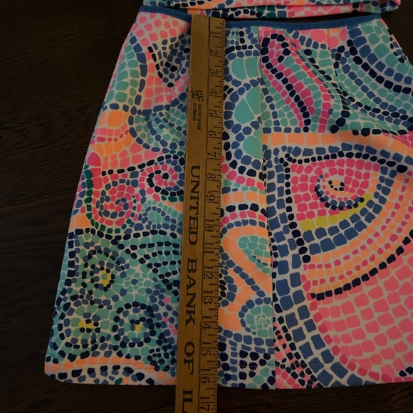 Lilly Pulitzer Kennedy Crop Top and Skirt Set Tile Wave Multi Size Medium - Picture 6 of 8